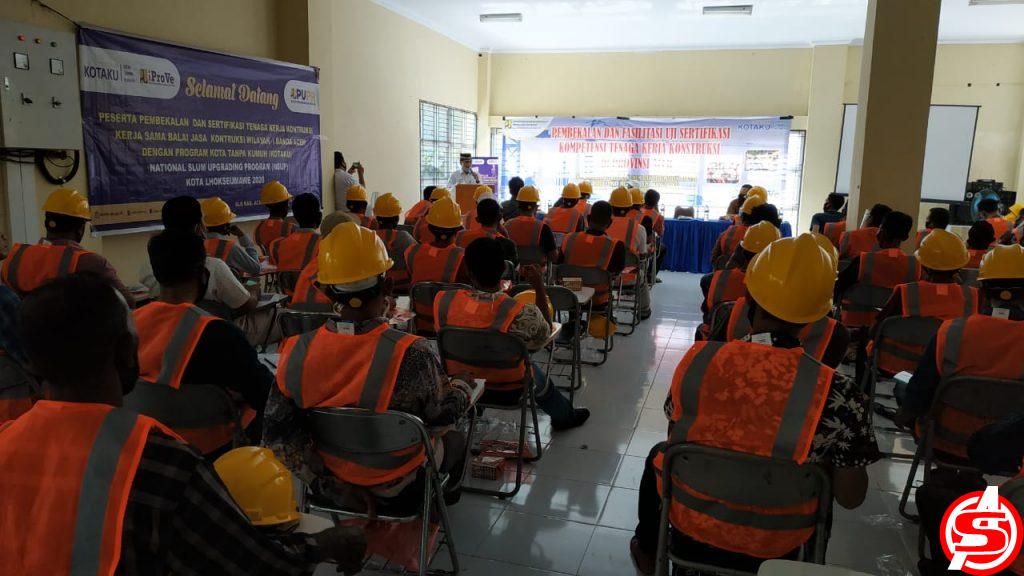 Tukang Konstruksi Lhokseumawe dan Bireuen Ikut Uji Sertifikasi