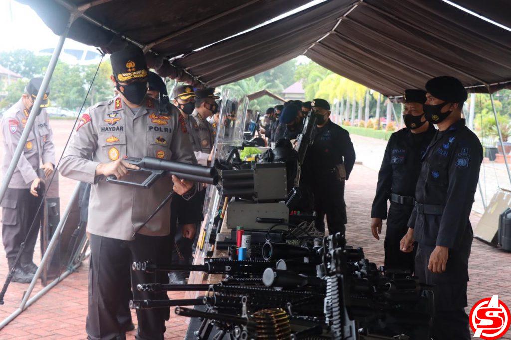 Ada Apa, Polda Aceh Gelar Kendaraan Taktis dan Persenjataan