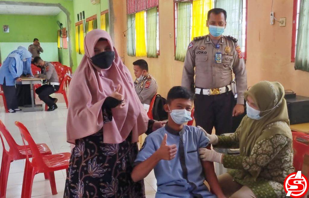 Kembali, Satlantas Polres Aceh Utara Gelar Vaksin Covid-19