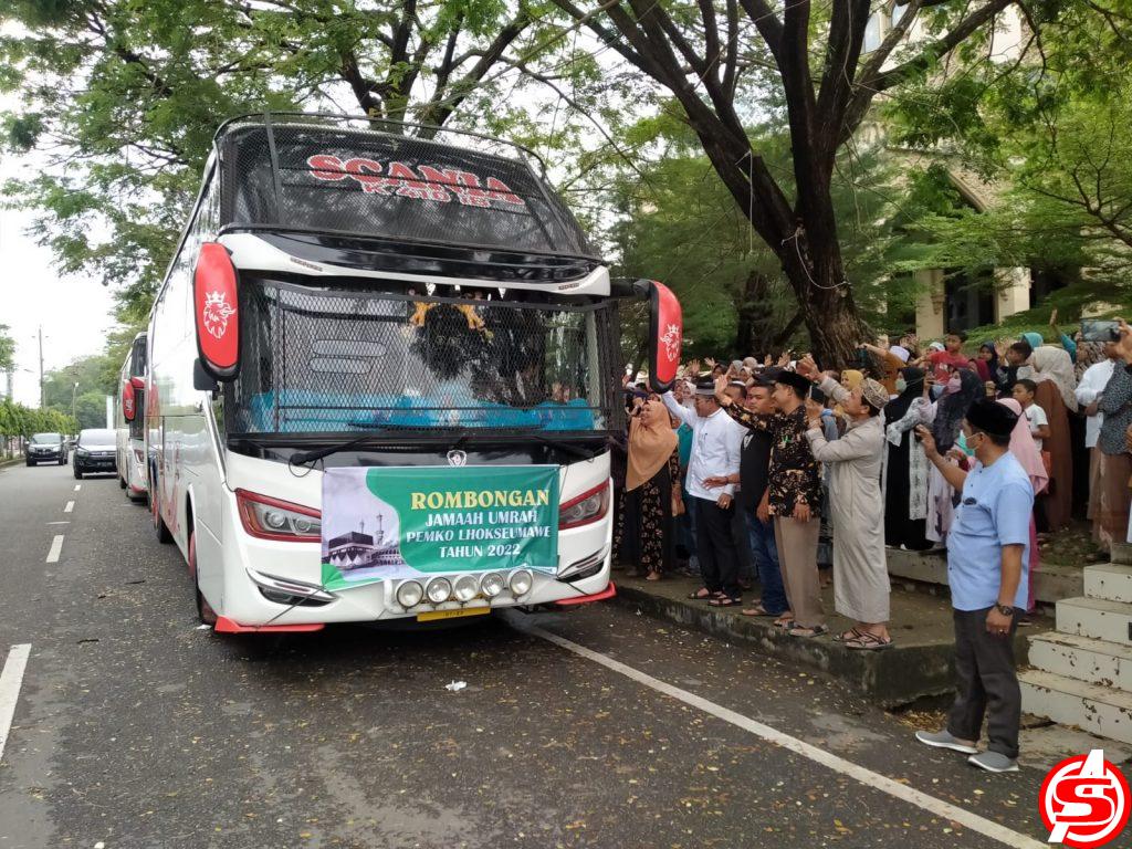 Walikota Lhokseumawe Lepas Keberangkatan Jama’ah Umrah