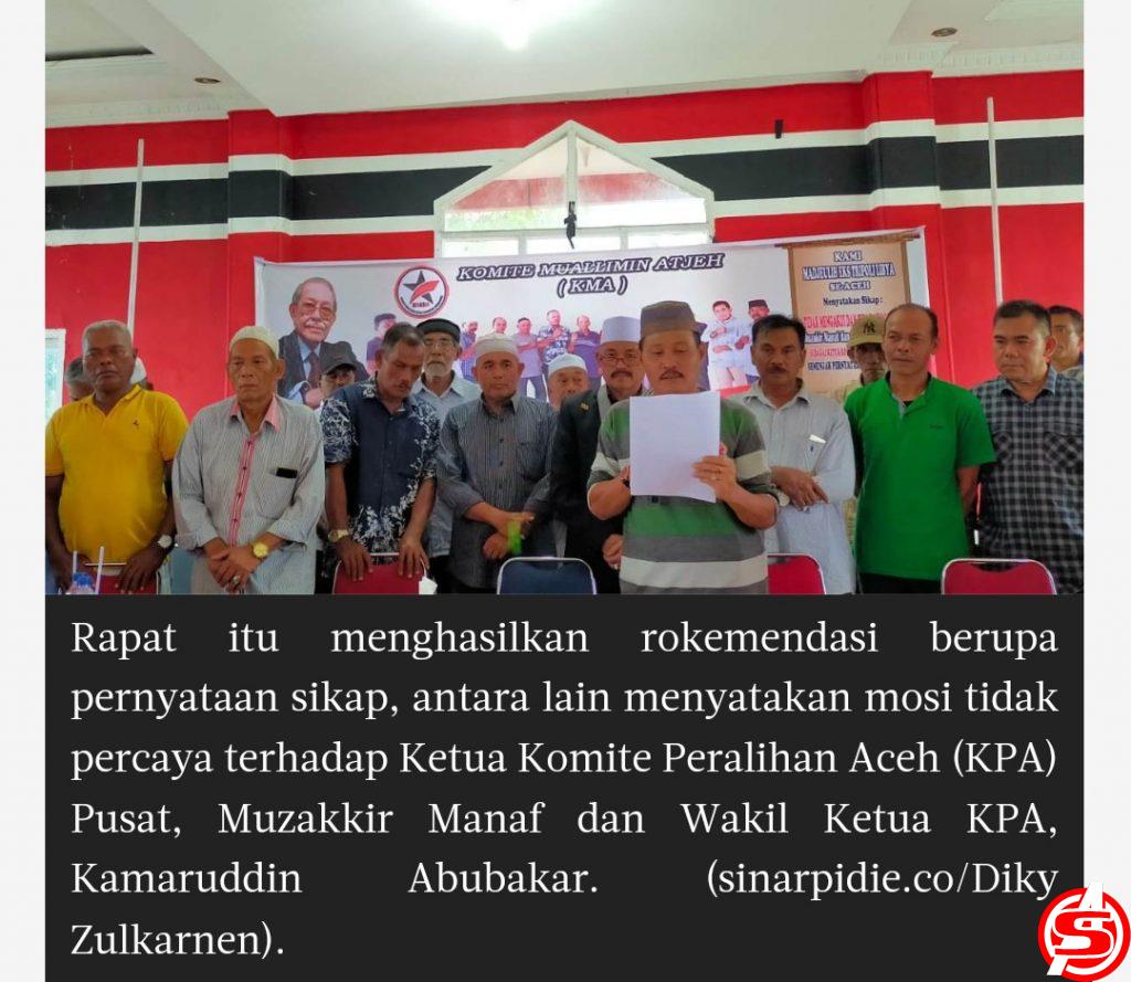 Ada Apa? Kombatan GAM Eks Tripoli Libya Nyatakan Mosi Tak Percaya buat Muzakir Manaf dan Abu Razak