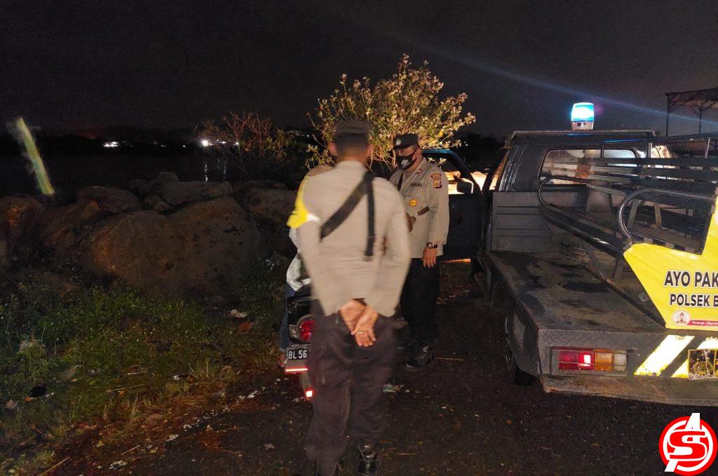 Cegah Gangguan Kamtibmas, Polsek Banda Sakti Sisir Waduk Lhokseumawe