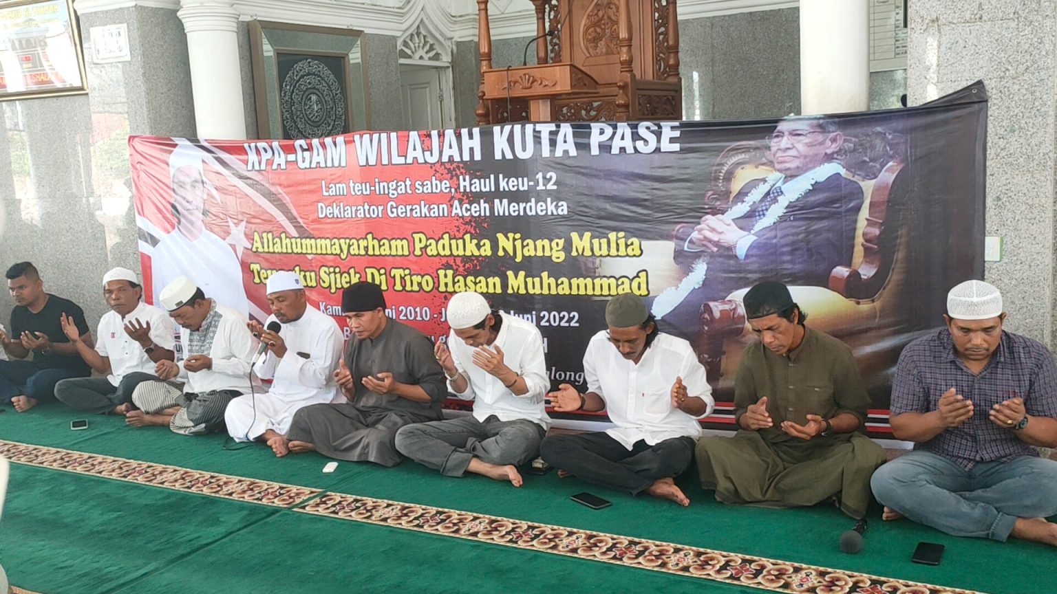 Haul Wali Nanggroe Aceh ke 12, KPA Kuta Pase Doa Bersama Usai Shalat Jum’at