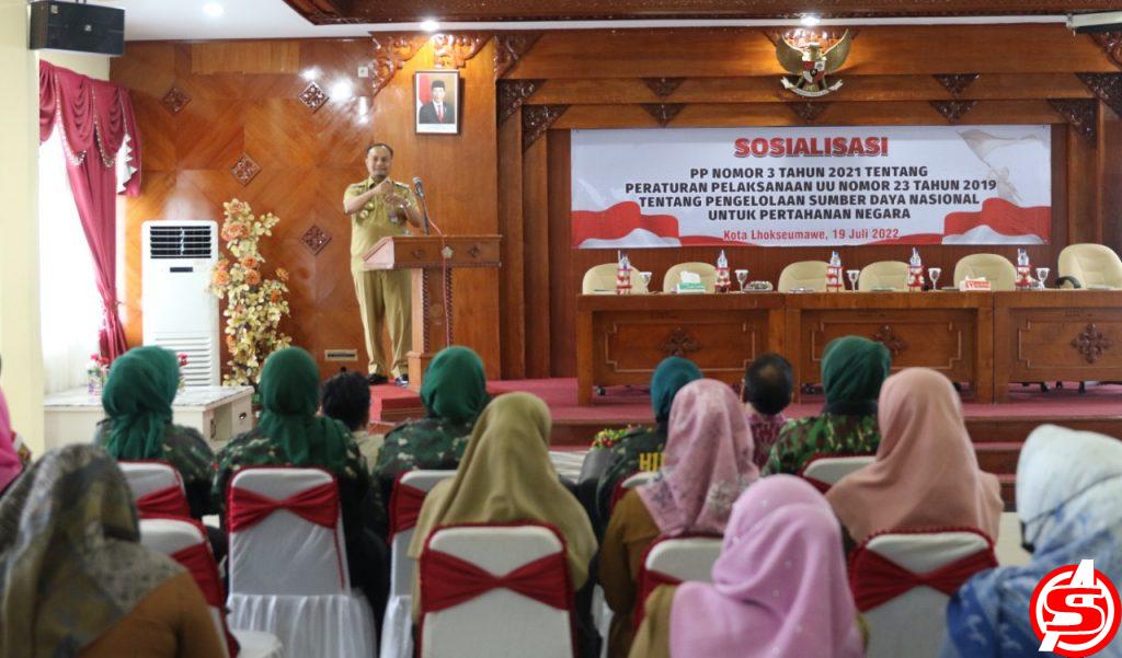 Ini Kata Pj Walikota Lhokseumawe Saat Buka Sosialisasi PP No 3 Tahun 2021