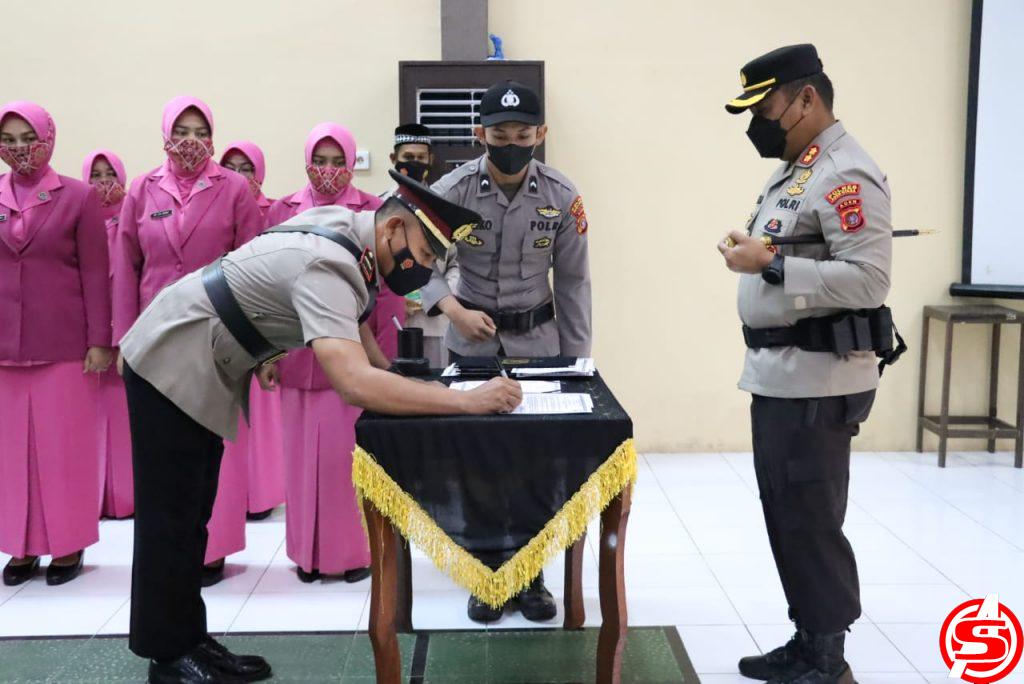 Kapolres Aceh Utara Pimpin Sertijab Empat Kapolsek