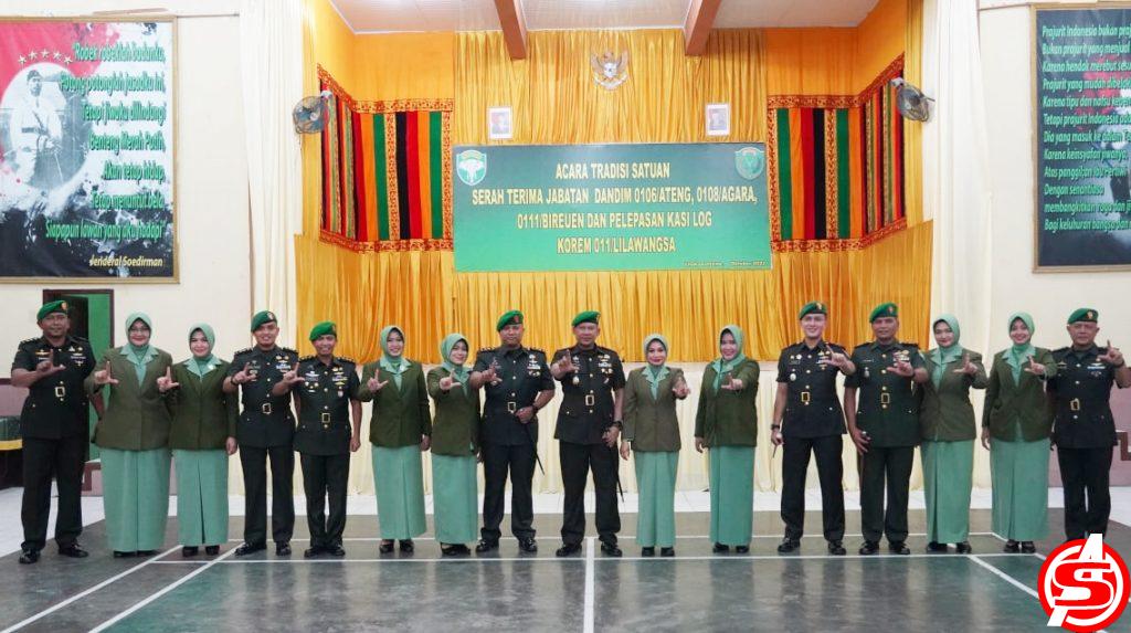 Danrem 011/Lilawangsa Ganti Tiga Jabatan Dandim