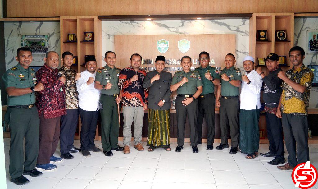 Audiensi Kapoksahli Danpusterad Dengan Tokoh Wilayah Korem 011/Lilawangsa