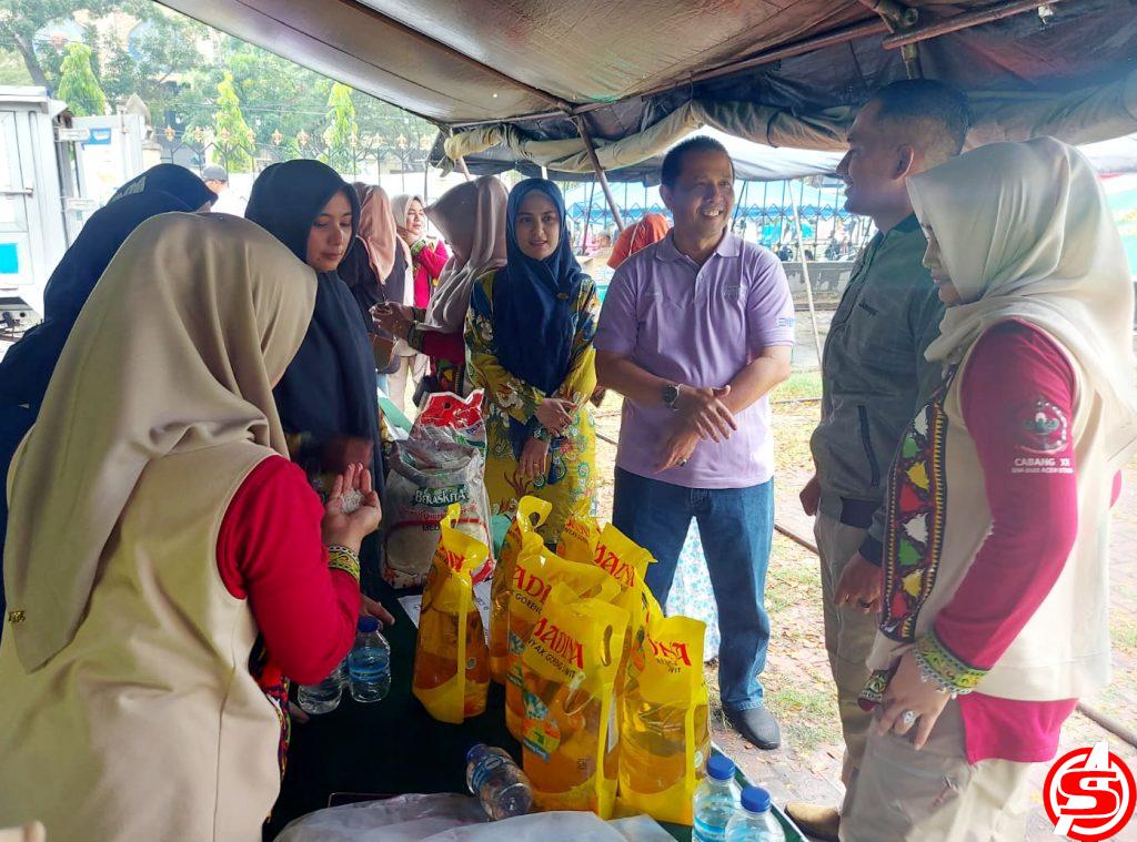 Bantu Masyarakat, Tiga Instansi Gelar Pasar Murah di Lhokseumawe