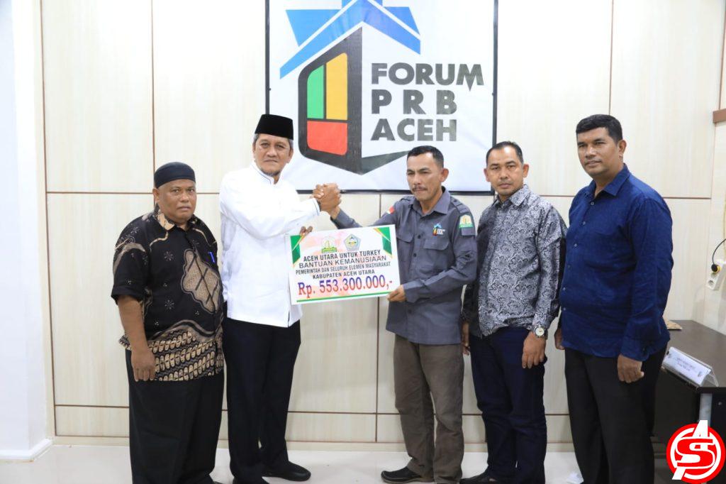 Aceh Utara Sumbang Dana Rp 553 Juta lebih untuk Turki dan Suriah