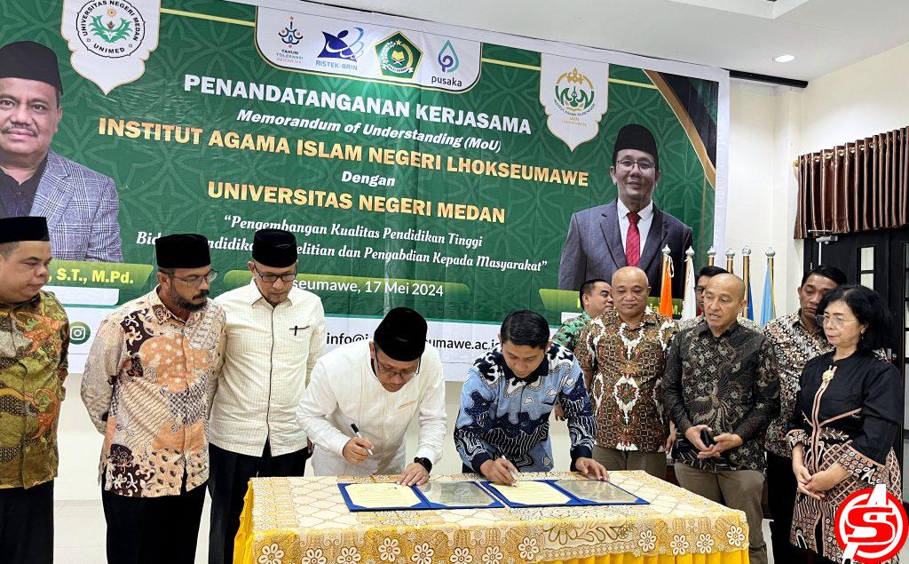 IAIN Lhokseumawe dan UNIMED Teken MoU, Ini Bidangnya