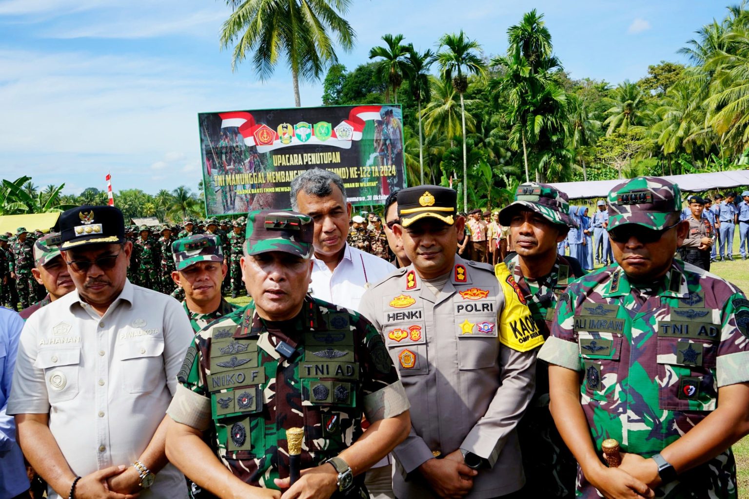 Danrem Lilawangsa Dampingi Pangdam IM Penutupan TMMD di Paloh Punti