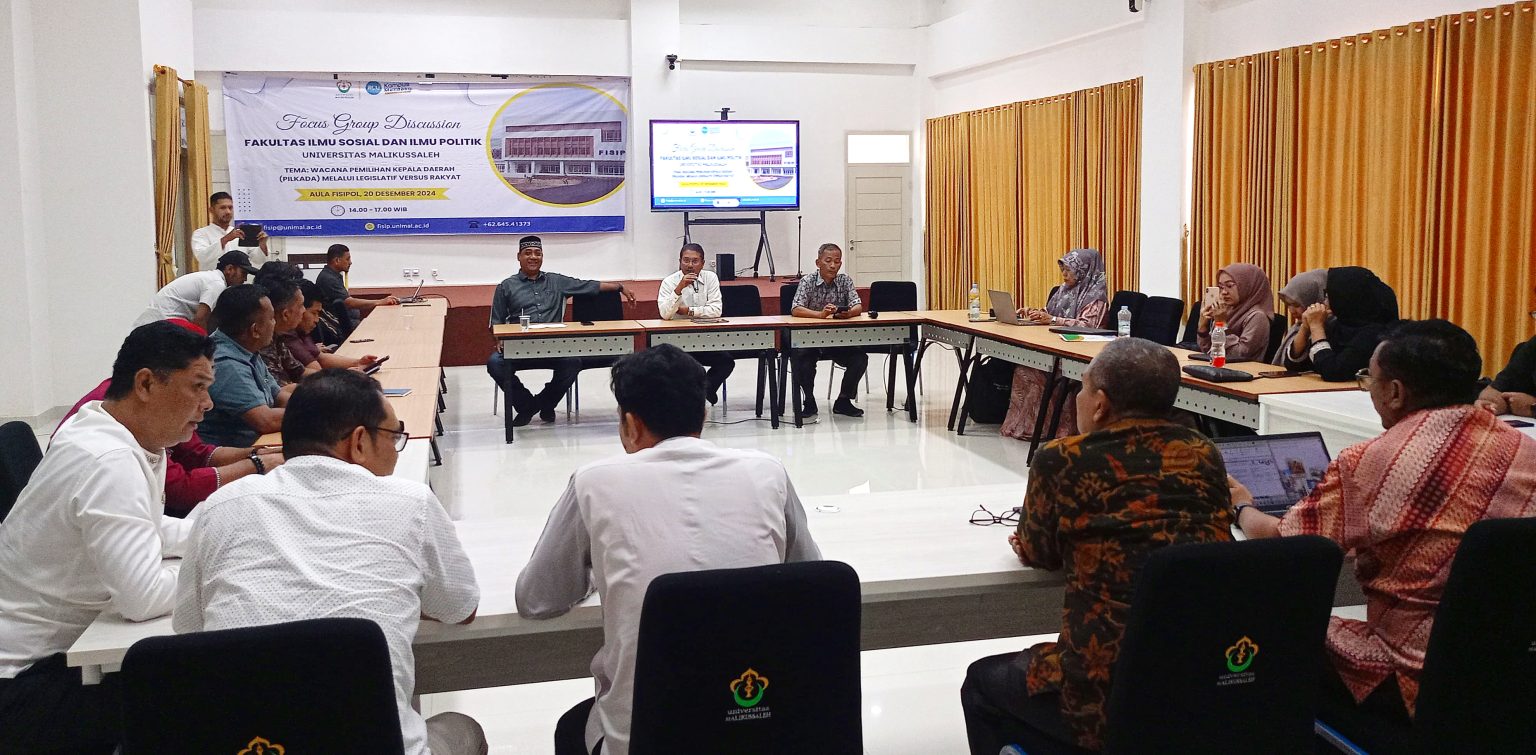 Fisipol Unimal Diskusi Wacana Pilkada Lewat Legislatif Versus Rakyat
