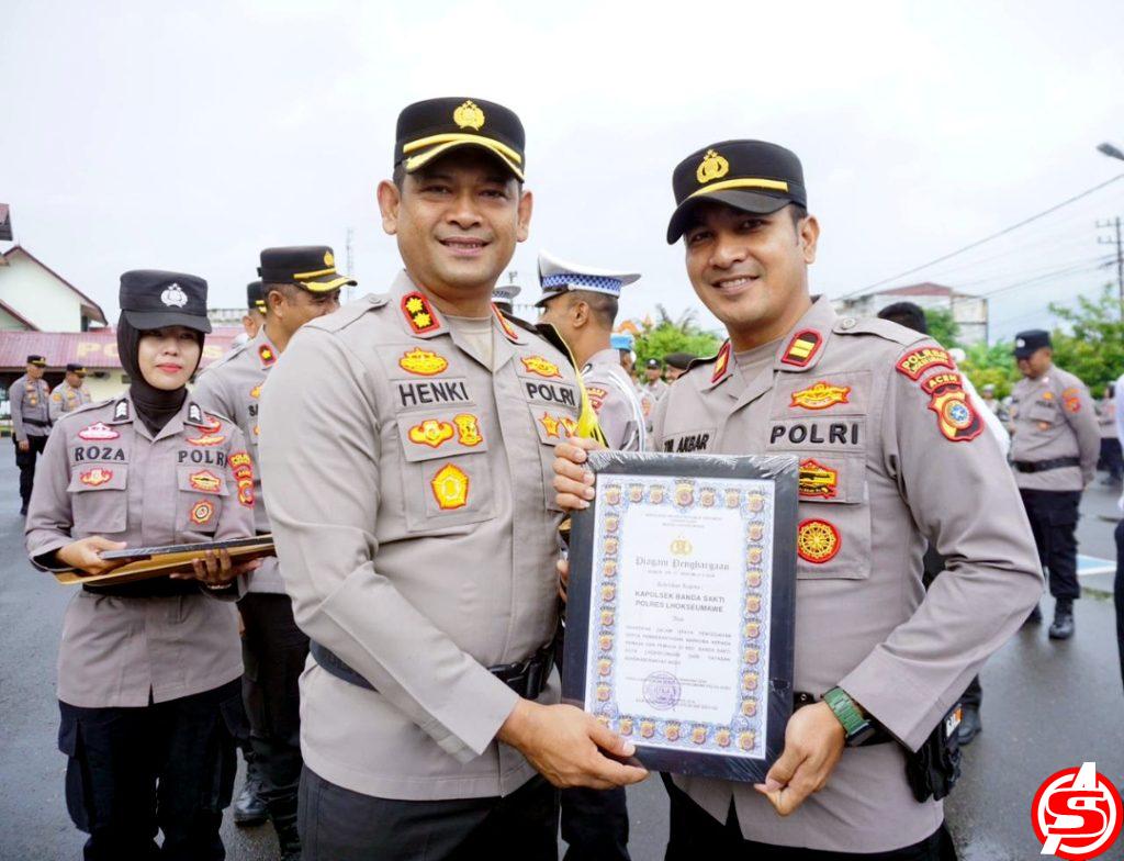 Akhir Tahun 2024, Kapolres Lhokseumawe Apresiasi Personel Berprestasi