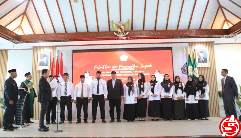 Wali Kota Lhokseumawe Ganti 2 Plt Kepala SKPK dan Lantik 12 Pejabat