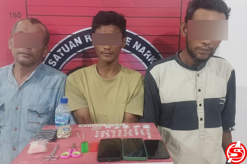 Bulan Ramadhan, Polisi Ciduk Tiga Pengedar Sabu di Aceh Utara