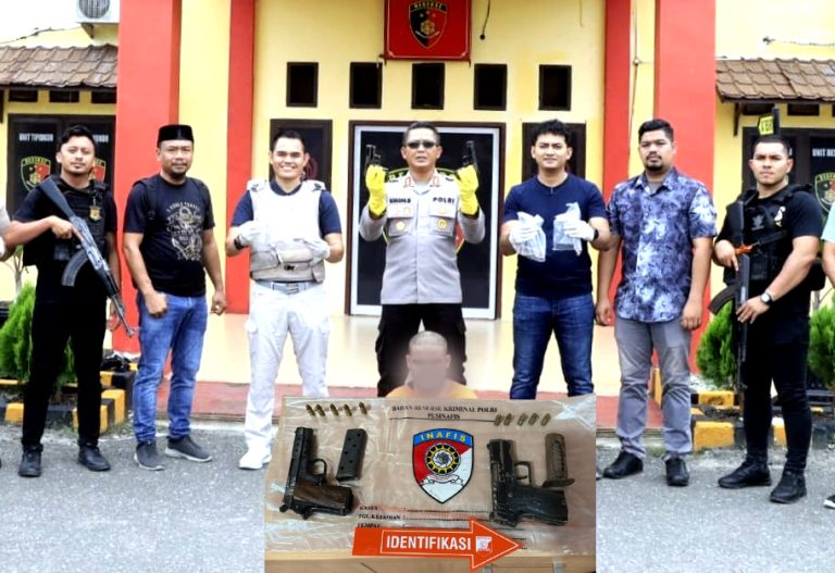 Tembak Polisi Saat Gerebek Narkoba, Polres Aceh Utara Ciduk Satu Tersangka dan 2 Pucuk Senpi