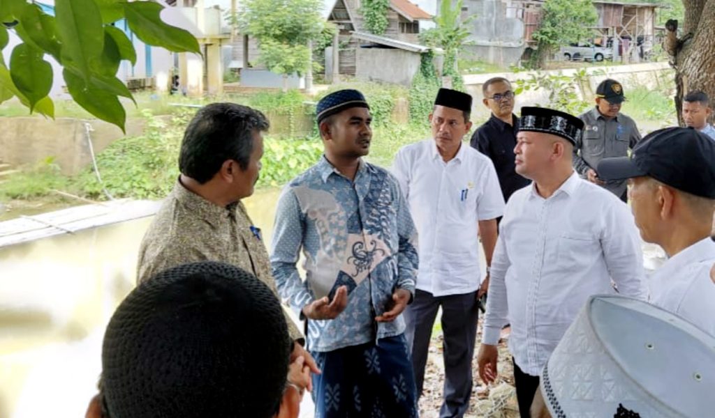 Bupati dan Wabup Aceh Utara Tinjau Langsung Jembatan Gantung Kuta Makmur