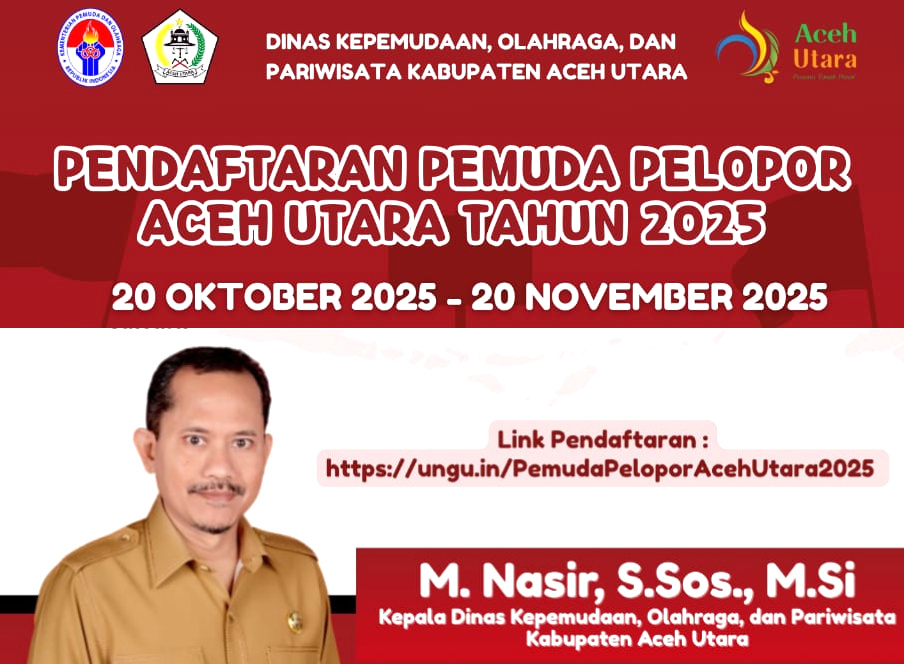 Aceh Utara Buka Pendaftaran Pemuda Pelopor 2025, Generasi Muda Penggerak Perubahan