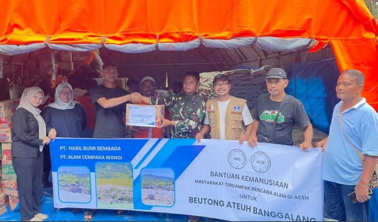 ACW dan HBS Salurkan Bantuan Pangan untuk 822 KK di Nagan Raya, Perkuat Komitmen Sosial Perusahaan