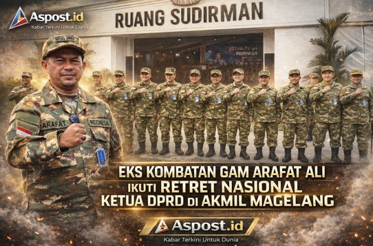Eks Kombatan GAM Arafat Ali Ikuti Retret Nasional Ketua DPRD di Akmil Magelang