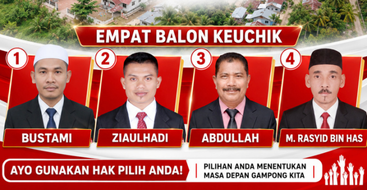 “Jelang Pilchikgam 2026” Empat Balon Keuchik Blang Poroh Siap Bertarung, Pj Keuchik Ajak Warga Jaga Persatuan