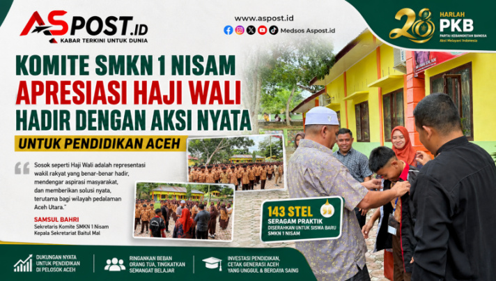 Komite SMKN 1 Nisam Apresiasi Haji Wali Hadir dengan Aksi Nyata untuk Pendidikan Aceh