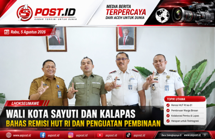 Wali Kota Sayuti dan KalapasBahas Remisi HUT RI dan Penguatan Pembinaan