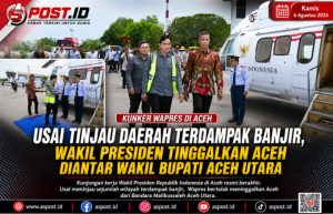 Usai Tinjau Daerah Terdampak Banjir, Wakil Presiden Tinggalkan Aceh Diantar Wakil Bupati Aceh Utara