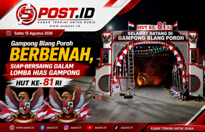 Gampong Blang Poroh Berbenah, Siap Bersaing dalam Lomba Hias Gampong HUT ke-81 RI