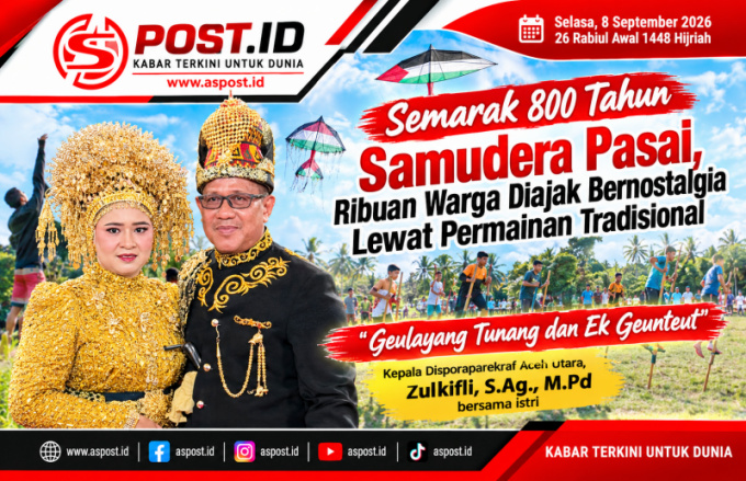 Semarak 800 Tahun Samudera Pasai, Ribuan Warga Diajak Bernostalgia Lewat Permainan Tradisional