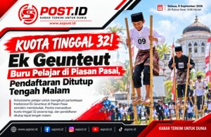 Kuota Tinggal 32! Ek Geunteut Buru Pelajar di Piasan Pasai, Pendaftaran Ditutup Tengah Malam