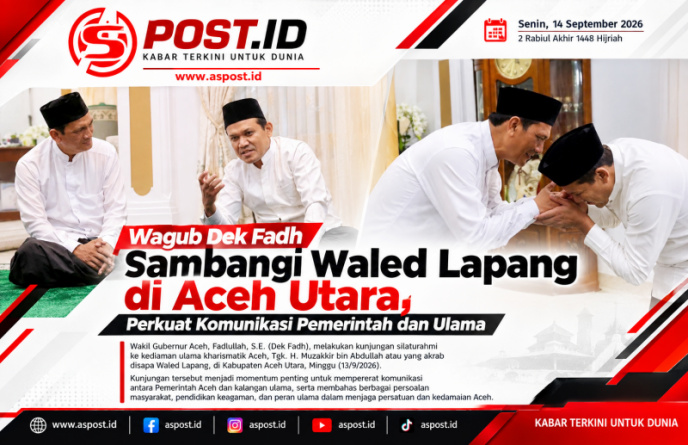 Wagub Dek Fadh Sambangi Waled Lapang di Aceh Utara, Perkuat Komunikasi Pemerintah dan Ulama
