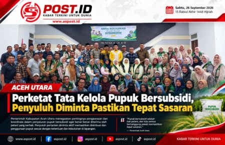 Aceh Utara Perketat Tata Kelola Pupuk Bersubsidi, Penyuluh Diminta Pastikan Tepat Sasaran