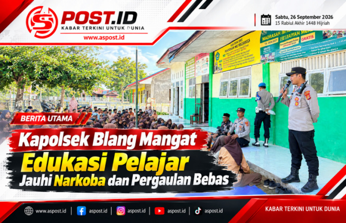 Kapolsek Blang MangatEdukasi Pelajar Jauhi Narkoba dan Pergaulan Bebas