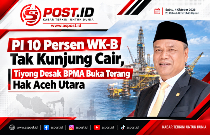 PI 10 Persen WK-B Tak Kunjung Cair, Tiyong Desak BPMA Buka Terang Hak Aceh Utara
