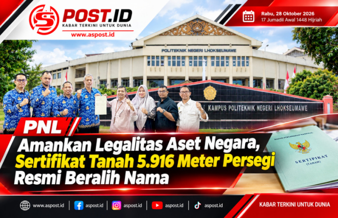 PNL Amankan Legalitas Aset Negara, Sertifikat Tanah 5.916 Meter Persegi Resmi Beralih Nama